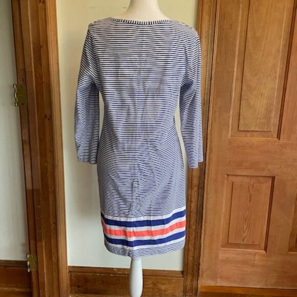 LILLY PULITZER Bomber Blue Exotic Garden Engineered Beacon Dress Size M - Picture 9 of 16